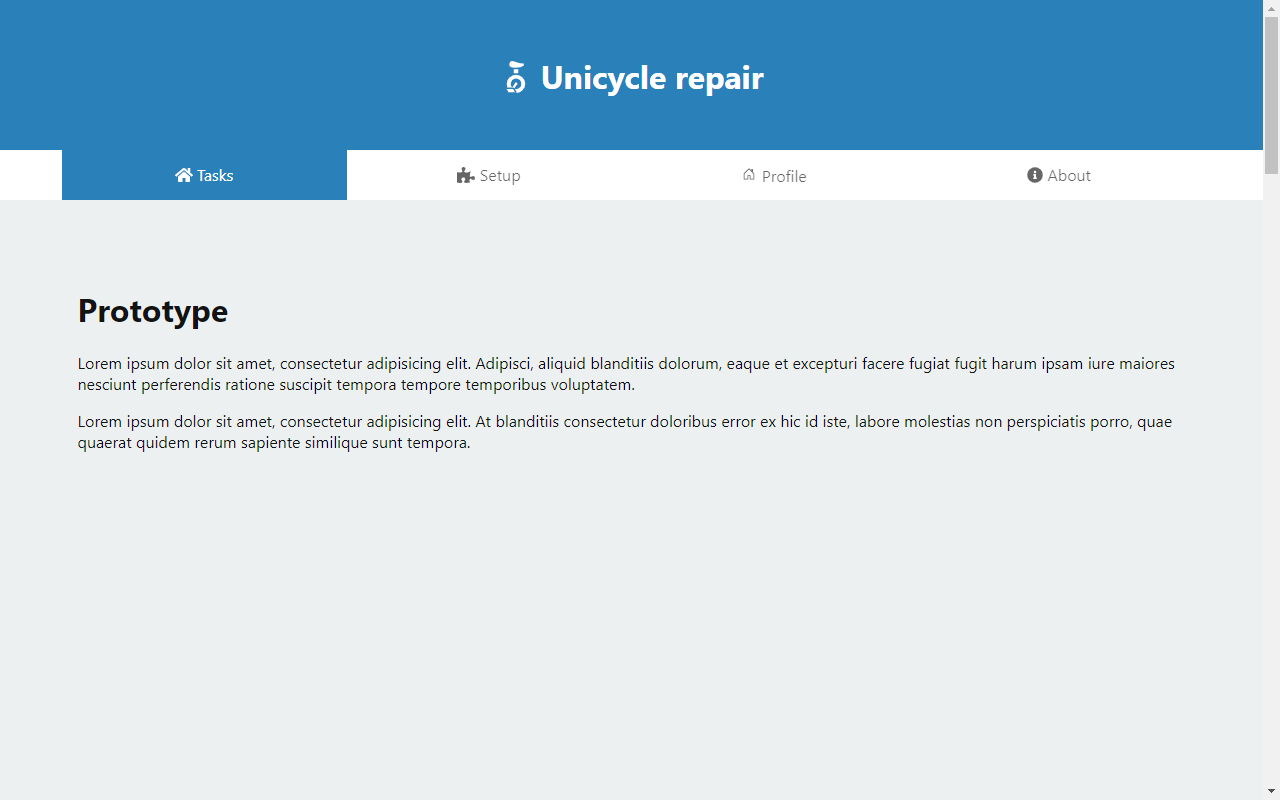 Unicycle repair